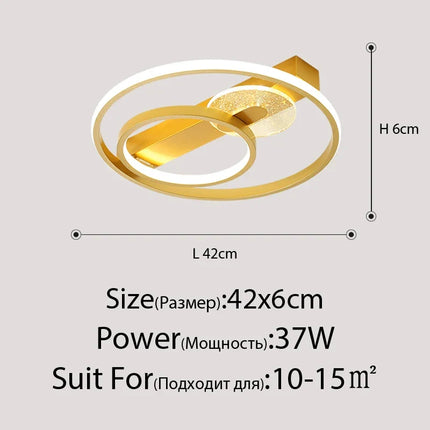 Plafonnier LED rond ultra fin pour intérieur design maison — LZ4G7XQ