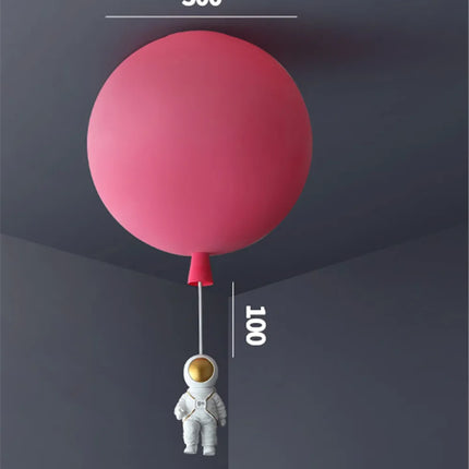 Plafonnier LED nordique avec motif astronaute et ballons pour enfants — LZ4X9QJ