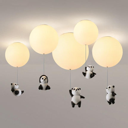 Plafonnier LED enfant avec motifs ballon et panda Otto — LZ4X9T2