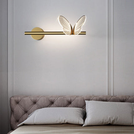 Applique murale papillon en métal doré design — LZ4X9T