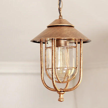 Lustre extérieur vintage en verre style américain — LZ4T9Q2