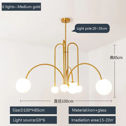 Suspension design postmoderne pour intérieur élégant — LZ4X9Q