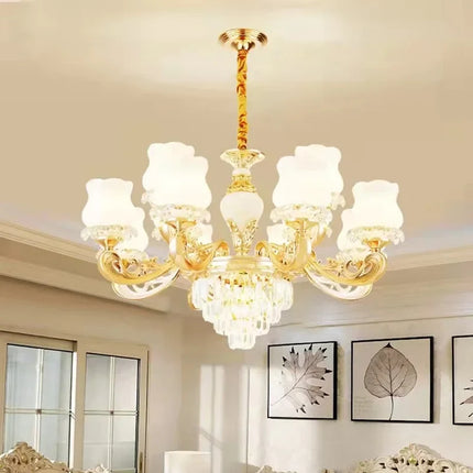 Lustre moderne en cristal pour éclairage élégant et raffiné — LZ4M9Q2