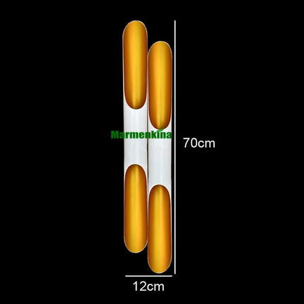 Applique murale Coltrane LED 2 lumières noir et doré en aluminium — LZ4X9B