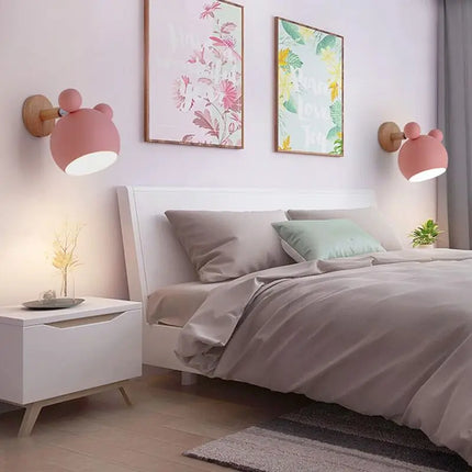 Lustre enfant lumineux avec motif ours en dessin animé — LZQ7M2