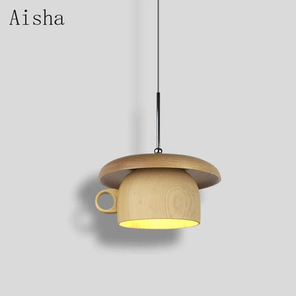 Suspension en bois au design nordique pour café et restaurant — LZ4P9X