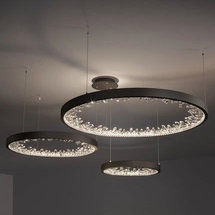 Lustre en cristal lumineux pour décoration intérieure moderne — LZ7XQ2