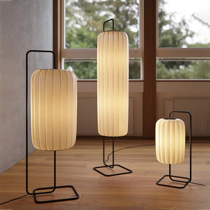 Lampadaire en soie au design artistique pour intérieur moderne — LZ4D9X7