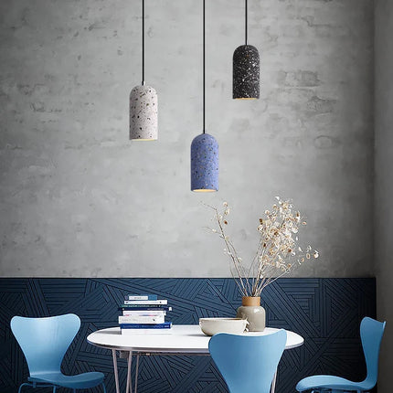 Suspension LED en ciment style industriel pour café et bar — LZ4X9P