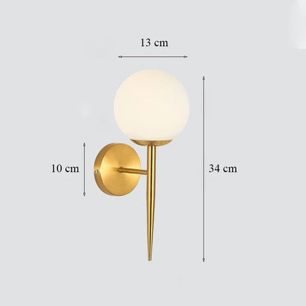 Applique murale en verre style art déco pour intérieur luxueux — LZ4G7XQ