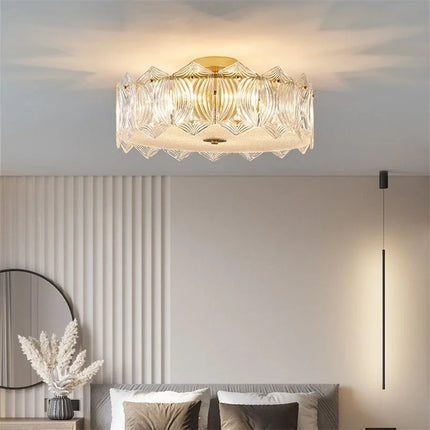 Plafonnier moderne en cristal pour éclairage intérieur élégant — LZ4XJ9