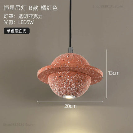suspension modernes en ciment led pour restaurant barre lumineuse