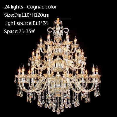Lustre moderne en cristal et chrome pour éclairage de luxe — LZ4X9T