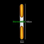 8x100cm blanc / Blanc chaud (2700-3500K) / Avec ampoules LED