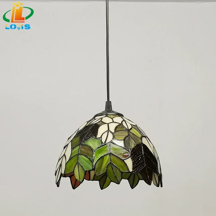 Lustre en verre style Tiffany pour cafés et restaurants rétro — LZ4QJ9