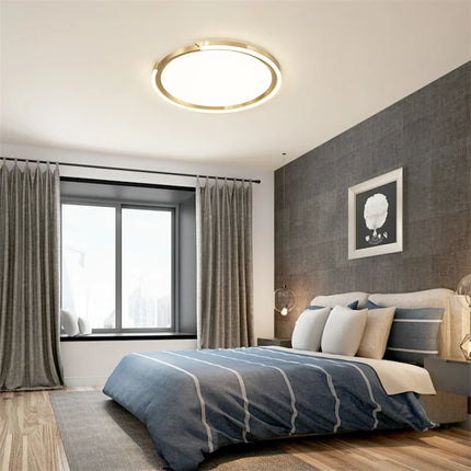 Plafonnier LED intérieur au design moderne cuivre doré — LZ4F7XQ