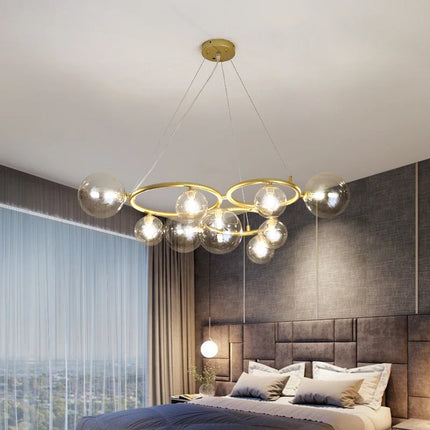 Suspension lustre nordique à bulles pour décoration intérieure — LZ4X9P2