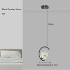 Lampe à suspension noire / Lumière blanche