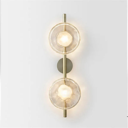 Applique murale ronde en verre au design rétro luxe — LZ4X9P2