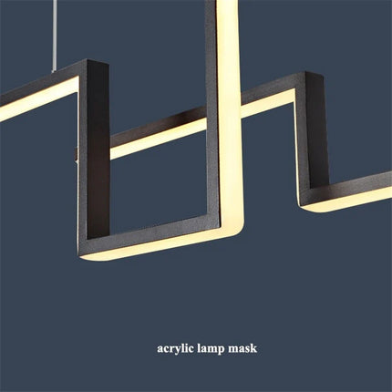 Lustre suspension LED géométrique style nordique pour restaurant — LZ4X9M