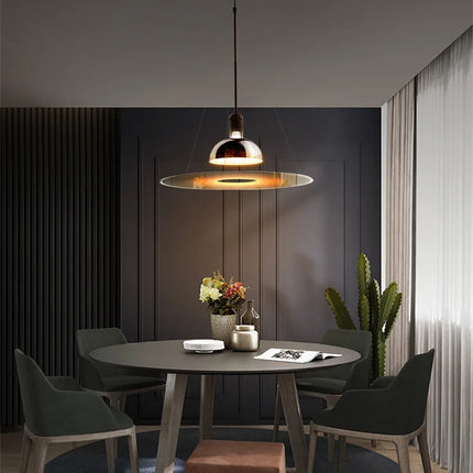 Lustre rond moderne design italien style soucoupe volante — LZ4X9T2