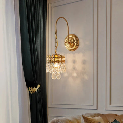 Applique murale cristal luxe pour décoration intérieure et extérieure — LZ4X9P2
