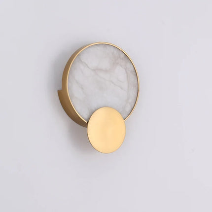 Applique murale LED ronde en marbre naturel au design moderne intérieur — LZ4X9T2