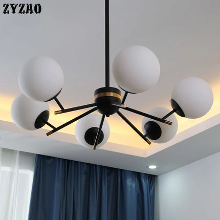 Lustre boule en verre pour décoration intérieure élégante — LZ4Q7M9