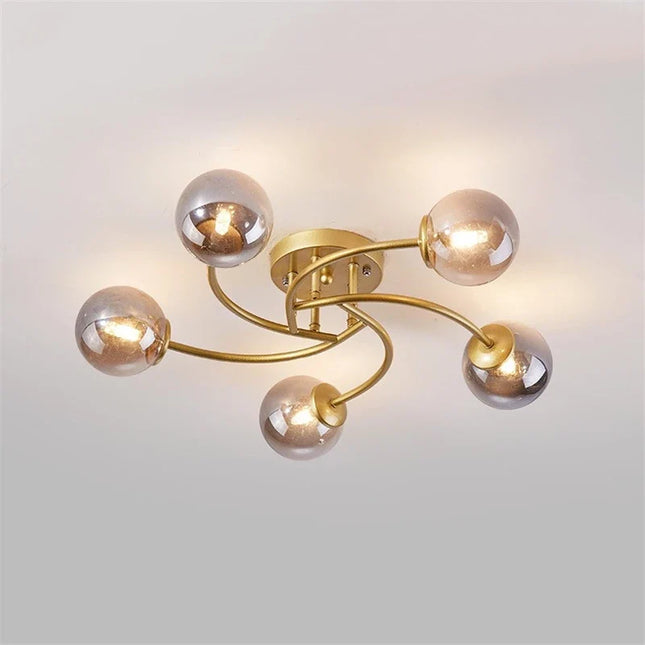 Plafonnier LED moderne en verre style nordique — LZ4Q7M9