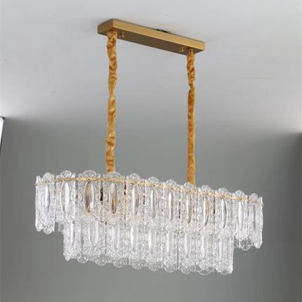 Lustre rond en verre pour intérieur moderne — LZ4X9T