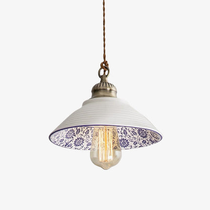 Suspension LED moderne avec abat-jour en céramique blanc Riya — LZ4X9P2