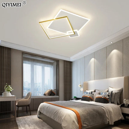 Plafonnier LED moderne en fer forgé et acrylique pour salon et salle à manger — LZ7D9Q