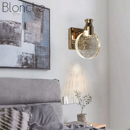 Applique murale moderne en cristal avec éclairage décoratif — LZ4X9T