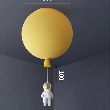 Plafonnier LED nordique avec motif astronaute et ballons pour enfants — LZ4X9QJ
