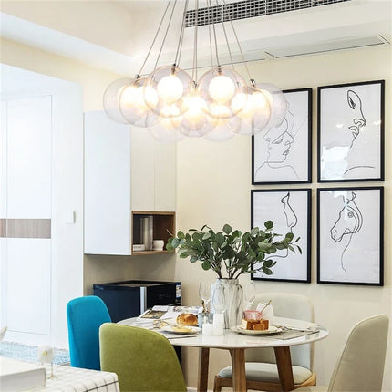 Suspension LED moderne en verre pour bar et restaurant — LZ4X9P