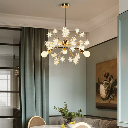 Lustre moderne en cristal pour décoration intérieure romantique — LZ4X9J