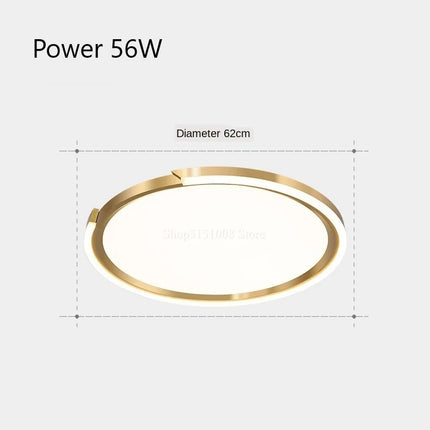 Plafonnier LED intérieur au design moderne cuivre doré — LZ4F7XQ