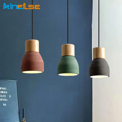 Suspension LED en béton pour intérieur style vintage et loft — LZ4X9T