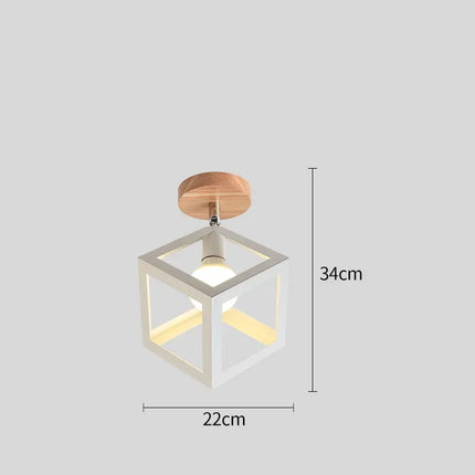 Plafonnier LED triangle en fer style nordique moderne — LZ4X7M