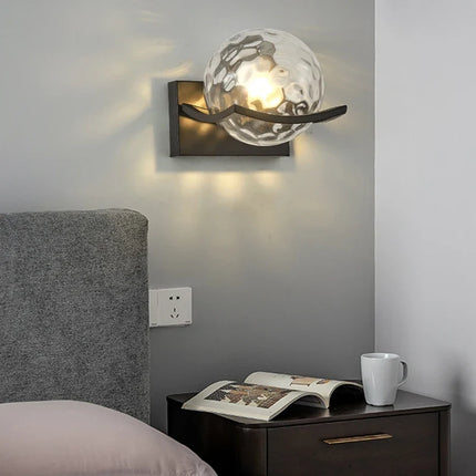 Applique murale moderne en verre et métal épuré — LZ4XJ9