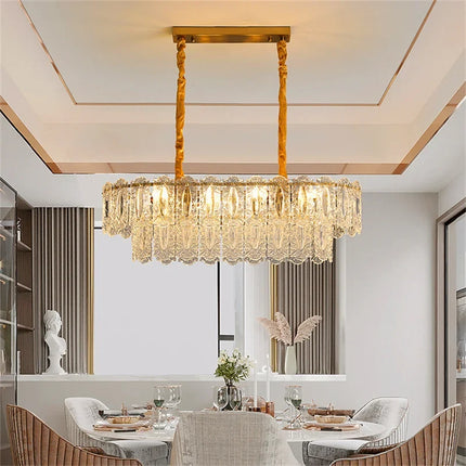 Lustre rond en verre pour intérieur moderne — LZ4X9T