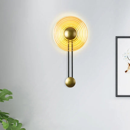 Applique murale décorative en métal et verre style européen cloche — LZ4N7Q2