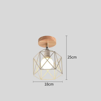 Plafonnier LED triangle en fer style nordique moderne — LZ4X7M