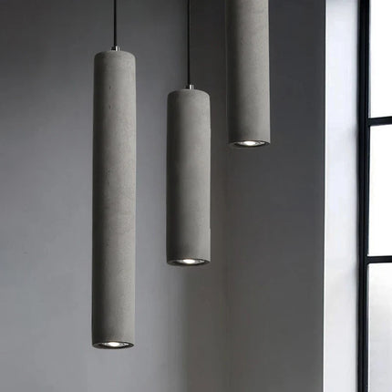 Suspension LED en béton au style industriel moderne — LZ4X9P