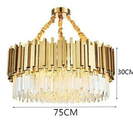 Lustre moderne en cristal avec grande suspension LED — LZ7XQ2