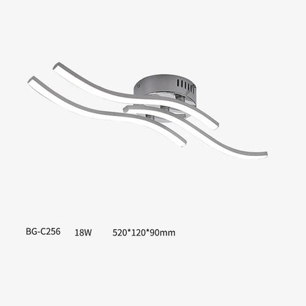 Plafonnier LED design en aluminium pour décoration moderne — LZ4X9T