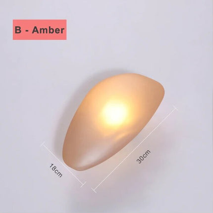 Applique murale LED design nordique forme galet pour chambre et escalier — LZ4X9P2