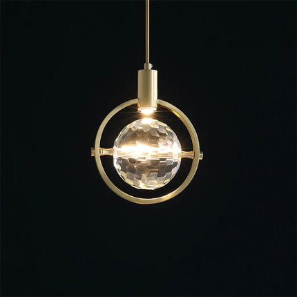 Suspension LED en cristal au design nordique luxueux — LZ4X9T