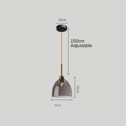 Suspension LED moderne avec abat-jour en verre Alvaro — LZ4X9T2