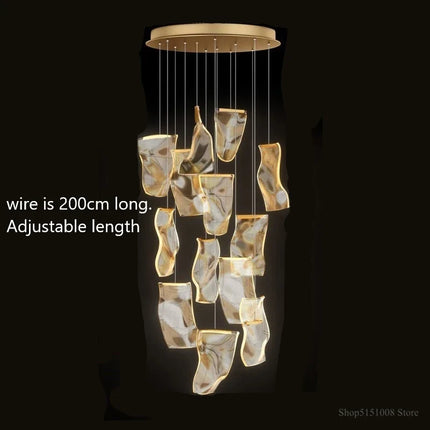 Lustre LED moderne pour escalier et boutique de vêtements — LZ4X9Q2
